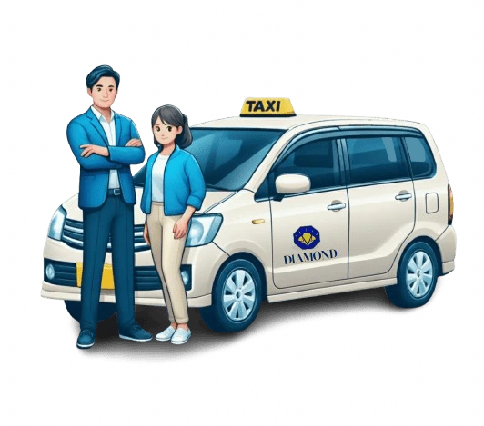 Ilustrasi layanan taksi Diamond Taxi Jabodetabek